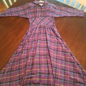 Vintage Purple Plaid Dress by Sprouts